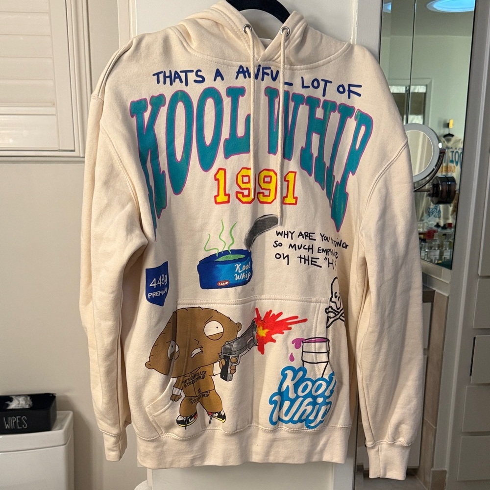 Awful lot of Cough Syrup x Kool Kiy Cream Graphic Hoodie